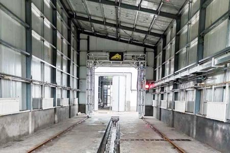 美聯(lián)車(chē)輛洗消中心在雙匯交付使用